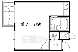 ハイツエスメラルダ ワンルームの間取図画像