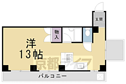 アレックスビル7 ワンルームの間取図画像