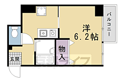 武與門ビル 1Kの間取図画像