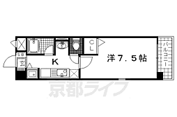 セントヴィラ 1Kの間取図画像