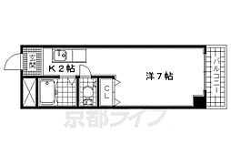 ヤマシタマンション 1Kの間取図画像