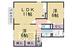 コーポはおりや A棟 2階/-