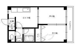 ロイヤルレジデンスパイン&ベアー 2DKの間取図画像