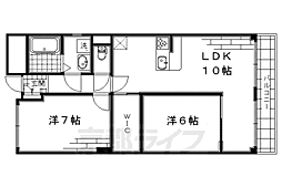 メゾン墨染 2SLDKの間取図画像