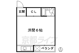 ドミトリー北斗 1Kの間取図画像