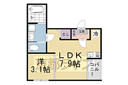 ハーモニーテラス深草キトロ町 3階/-