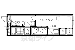 レオパレス安信町四九番地 1Kの間取図画像