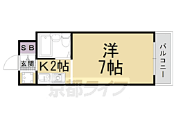 メゾンドカプチーノ 1Kの間取図画像