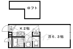 レオパレスラ・プリマヴェーラ 1Kの間取図画像