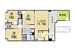 ファインフラッツ京都西院 ザ・レジデンス 1階/-
