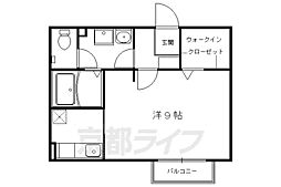 カーサフェリス 1Kの間取図画像