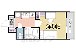 CAMPUSVILLAGE京都下鴨東 1Kの間取図画像