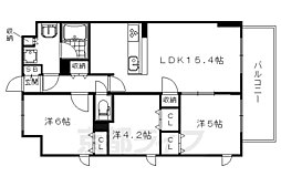 プレサンス京都西院 3LDKの間取図画像