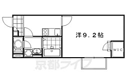 レオネクストシャルム桃山 1Kの間取図画像