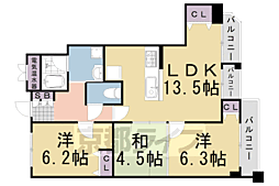 ベラジオ嵐山 3LDKの間取図画像