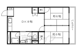 レジデンスヤマモト 2LDKの間取図画像