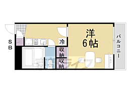 レオパレスサンワ 1Kの間取図画像