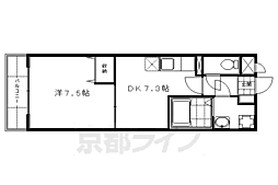 カーサフォルビート 1DKの間取図画像