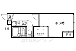 レオパレスメゾンドールほのか 1Kの間取図画像