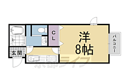 ぷちはうす桜雅 1Kの間取図画像
