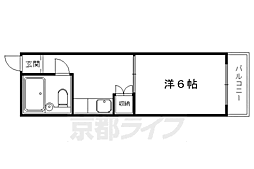 ジョリー岡崎 1Kの間取図画像