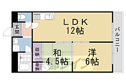 シャトーウメダ 2LDKの間取図画像