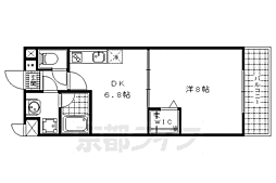 グランディール 1DKの間取図画像