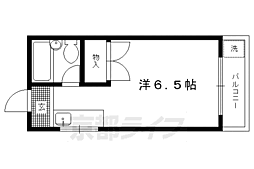 コーポ津祢鹿 1Kの間取図画像