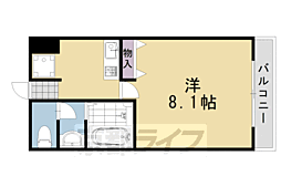 BIVARCHE 1Kの間取図画像
