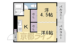 メゾン・ド・パルミエ 2Kの間取図画像