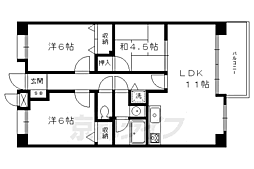 EDELHEIM鴨川 3LDKの間取図画像