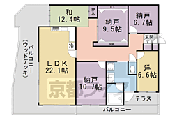 ハートフルマンション 2SLDKの間取図画像