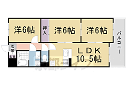アフリー太田 3LDKの間取図画像
