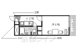 レオパレス宇治伊勢田 1階/-