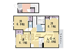 メゾンボヌール 3LDKの間取図画像