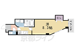 アメイジング桂 1Kの間取図画像