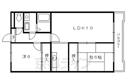 ラ・ヨード21 2LDKの間取図画像
