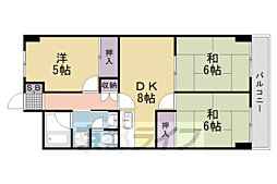 向陽セントラルハイツ 3DKの間取図画像