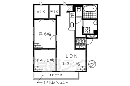 ラ・グラッツィア 2LDKの間取図画像