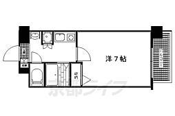 プレサンス京大南 1Kの間取図画像