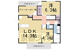 ウィンディアコリーヌG棟 3LDKの間取図画像