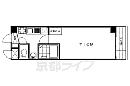 フォンテール 1Kの間取図画像