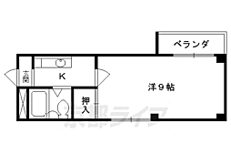ハウスアルファー 1Kの間取図画像