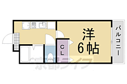 澤田マンション 1Kの間取図画像