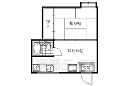 マンション松原 1DKの間取図画像