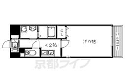 イー・ウエスト 1Kの間取図画像
