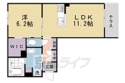 サーカ 京都二条 1LDKの間取図画像