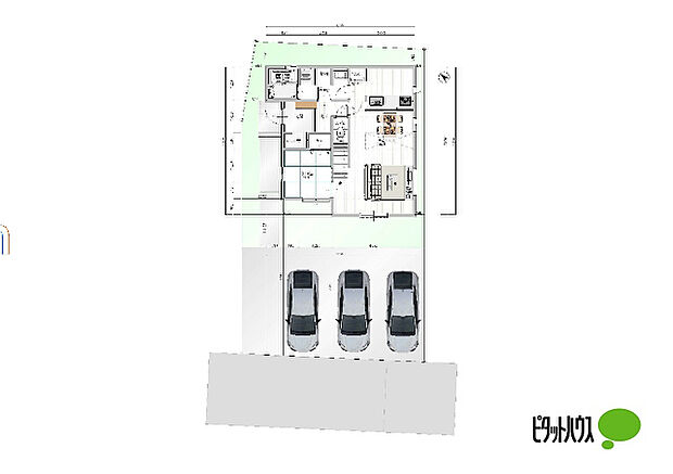 1号棟:参考区画図
