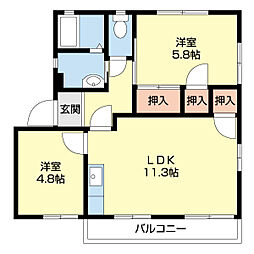 フレグランス松江 2階