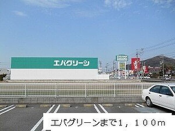 画像20:ドラッグストア 「エバグリーン様まで1100m」